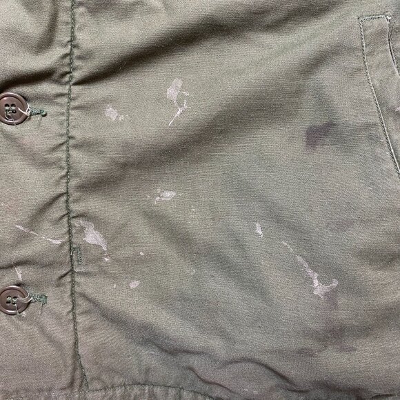 Vintage US Military A-1 Cold Weather Permeable Deck Jacket Men's XL Sherpa Lined - Picture 6 of 16